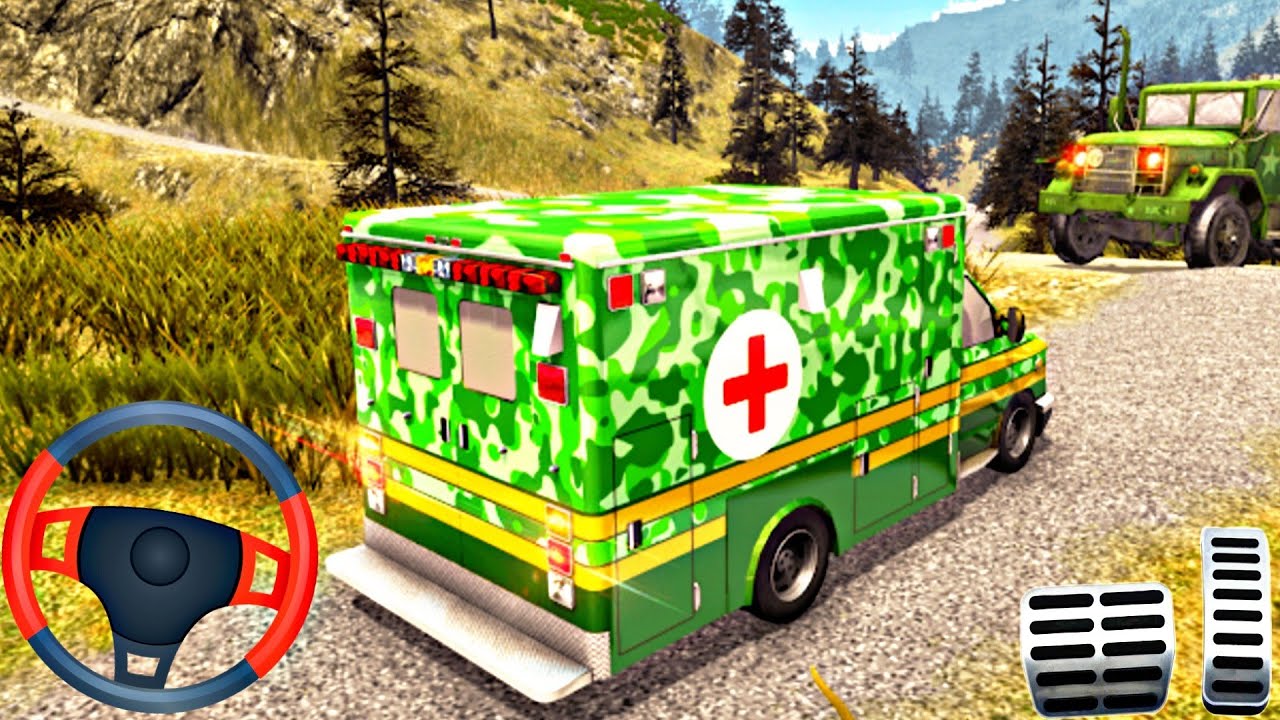 Us Army Ambulance Driving Rescue Simulator - Army Transport Gameplay