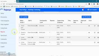 Trajecsys Part 2.6 - Reports - Daily Logs