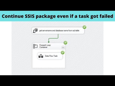 23 How to continue SSIS package even if a task got failed ?