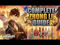 ZHONGLI - Complete Guide - 4★/5★ Weapons, Artifacts, Builds & Comp Showcase | Genshin Impact