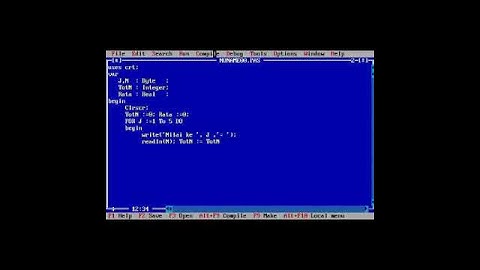 Program Pascal Menggunakan For Do #contoh 2