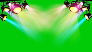 Stage lights effects green screen