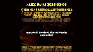 xLE2 Reiki | Improve All the Good Wanted-Needed Capabilities
