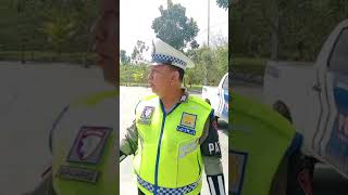 Pers Sat Lantas Res Sergai Melak Giat Live Report di Seputaran Pos Yan II Res Area B