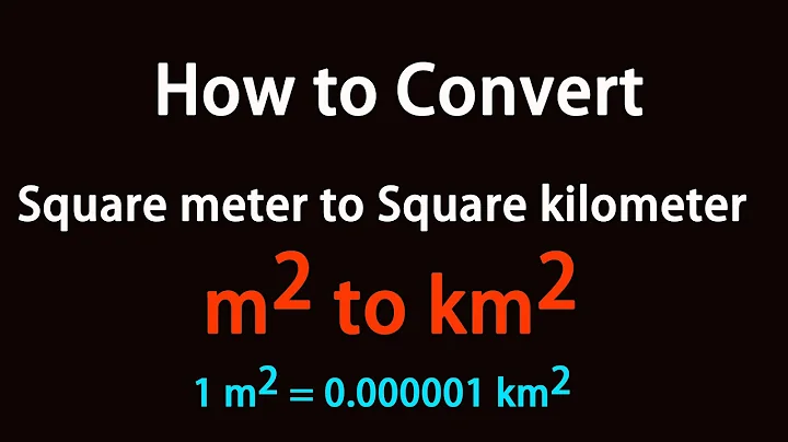 How to Convert Square meter to Square kilometer?
