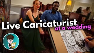 Drawing live wedding caricatures - Vix Caricatures - 20210823_201128