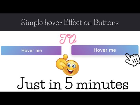 Simple Awesome Hover effect on Button using only HTML and CSS | In 5 minutes very easily