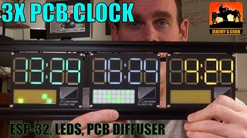 Three Zone PCB Diffuser Clock [ESP32]