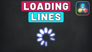Make LOADING LINES Animation In Davinci Resolve
