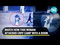 On cam: Burqa clad woman hurls bomb at CRPF camp in Sopore; J&K police launch manhunt