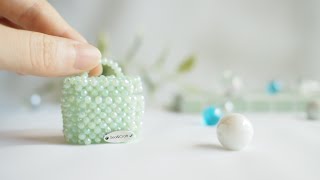 Beaded mini bag tutorial】ビーズで作るミニミニバニティバッグ | DIY