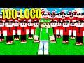 NICO contro 100 LOCO su MINECRAFT!