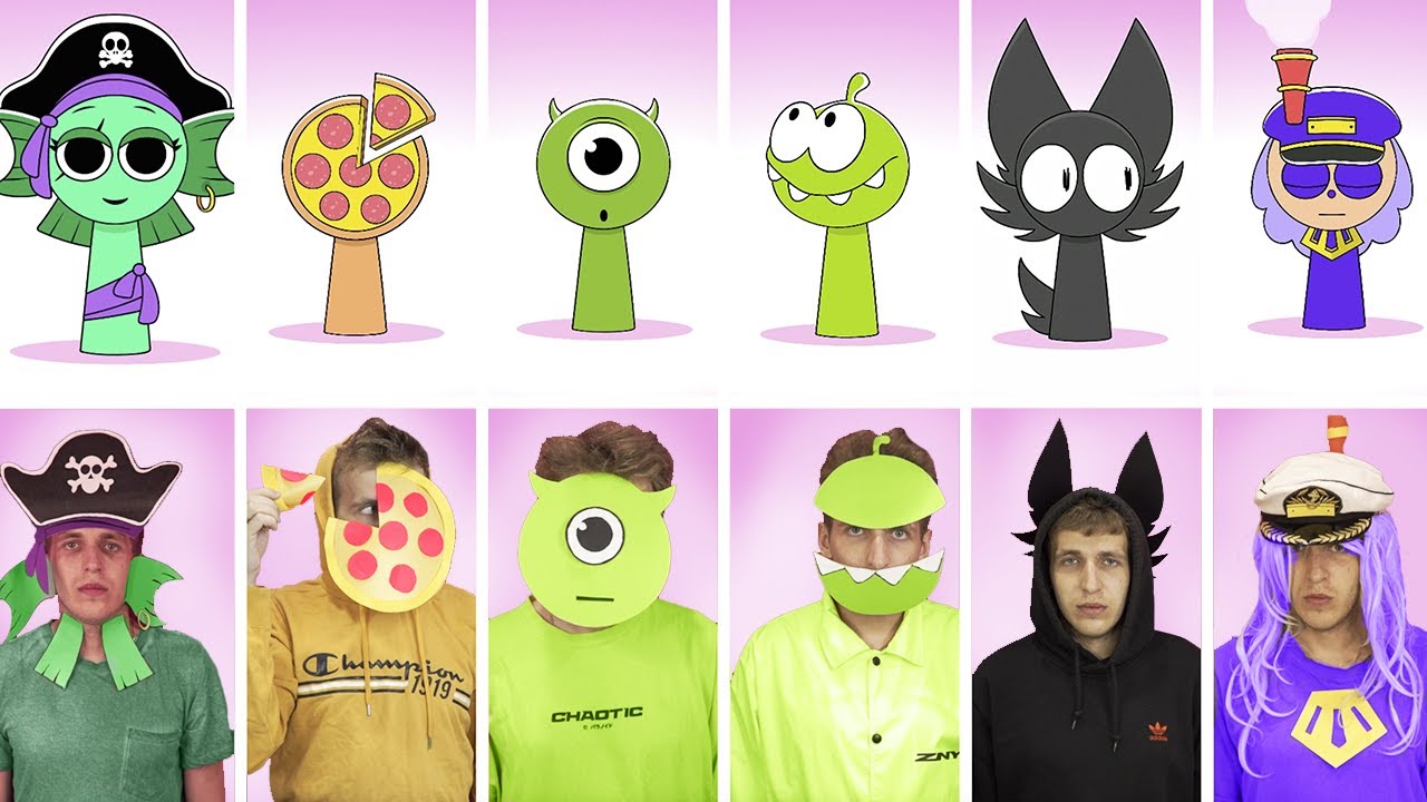 Sprunki 4 Phase 4 OC MARY and MIKE and OM NOM Incredibox in Real life. ❤️ 