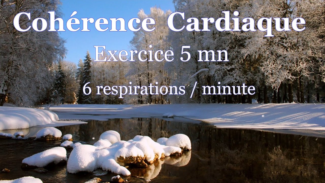 Cohérence cardiaque exercices. 5 mn _ 6 respirations / minute YouTube