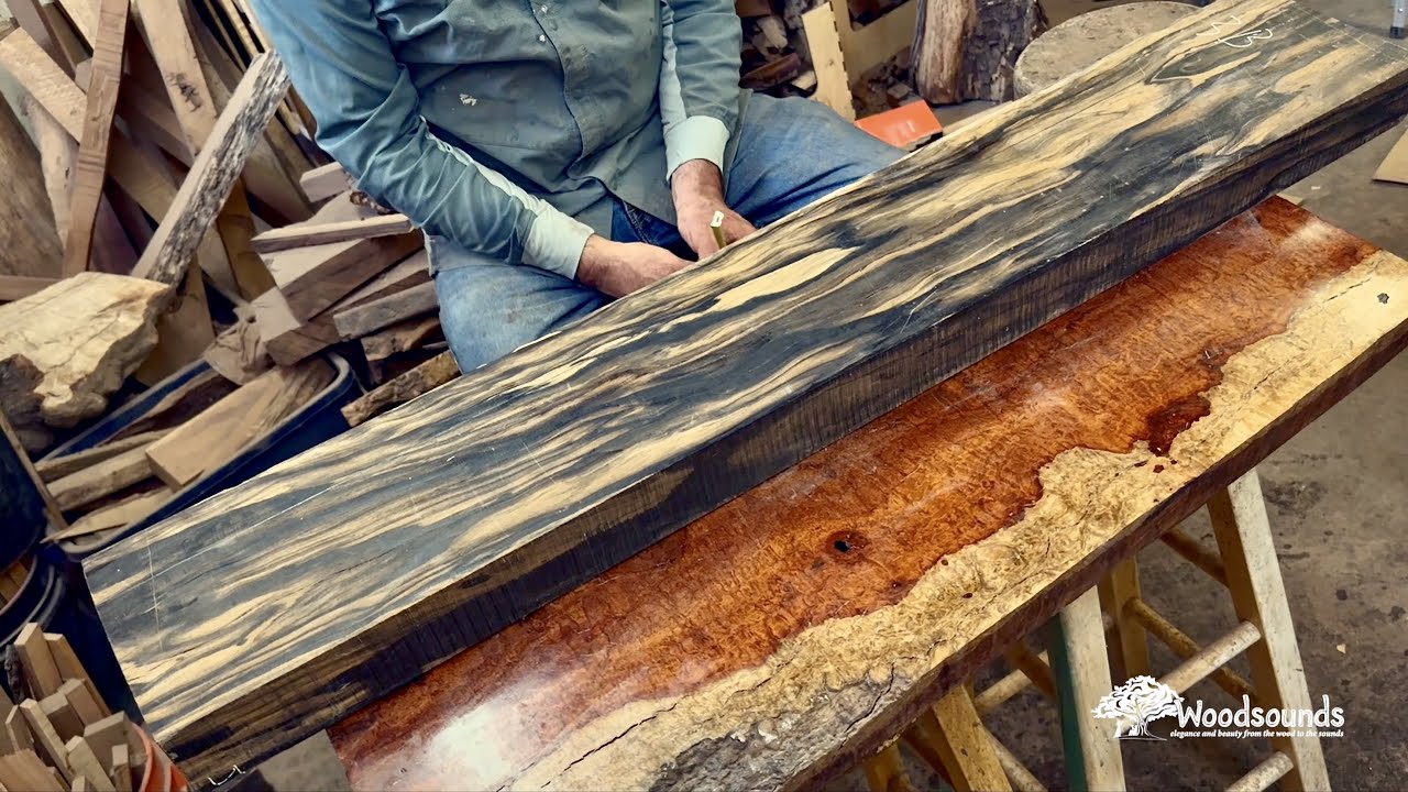 Pale Moon Ebony and Waterfall Narra.  "GEM" Woods!