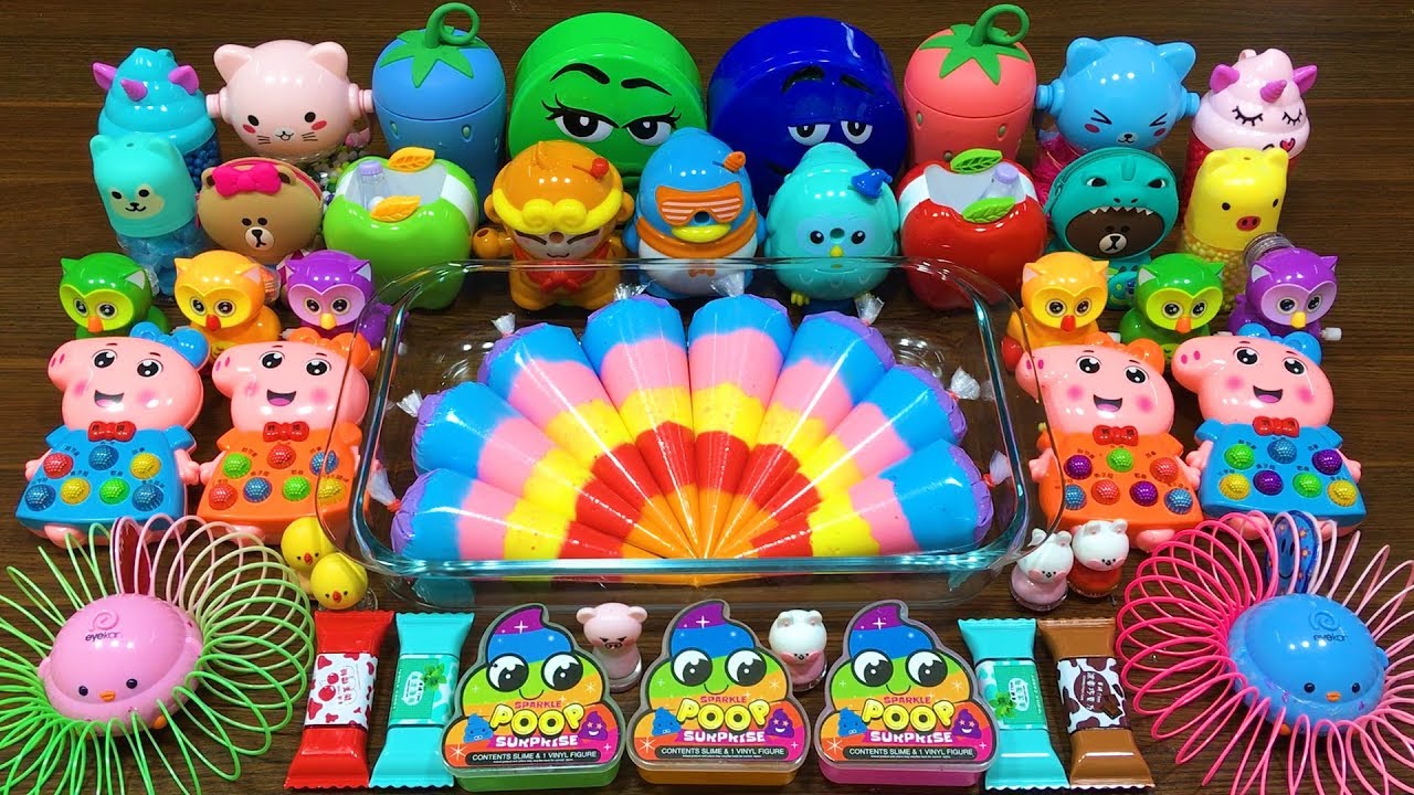 Mixing Random Things into Slime !!! Slimesmoothie Relaxing Satisfying Slime Videos #14