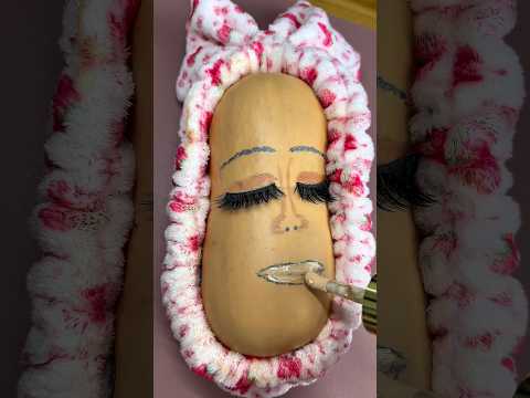 ASMR Makeup on Pumpkin 5 🎃 💄| Tingles #asmr #makeup #tingles #shorts