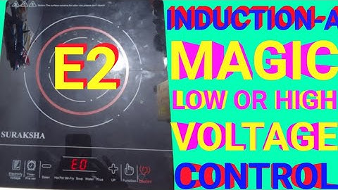 Error E2 Solutions For Induction cooker in Magic #hindi #electronics #E2