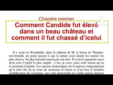 #2bac#Candide#قراءة جميع فصول الرواية التانية باكالوريا أحرار ورسميين chapitre شرح مبسط جدا