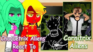 Chaquetrix Aliens React To Ben 10 Carnitrix Alien Force Transformation| Gacha Club | Full Video