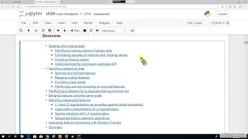Python Machine Learning 16. Data Preprocessing-1: 處理遺失值及類別資料 (recorded on 20190909)