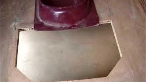 Ecosan design- A reversible squatting washing pan