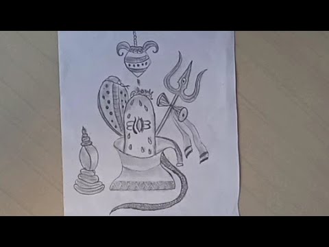 How to draw a shiva lingam step by step (very easy)// drawing tutorial