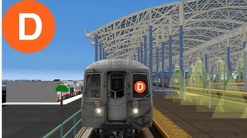 OpenBVE D Line From 205th Street To Coney Island- Stillwell Avenue (R68)