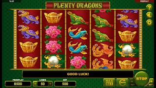 Demo gameplay of Plenty Dragons by Amatic Industries