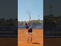 The ideal toss on your serve in terms of laterality!