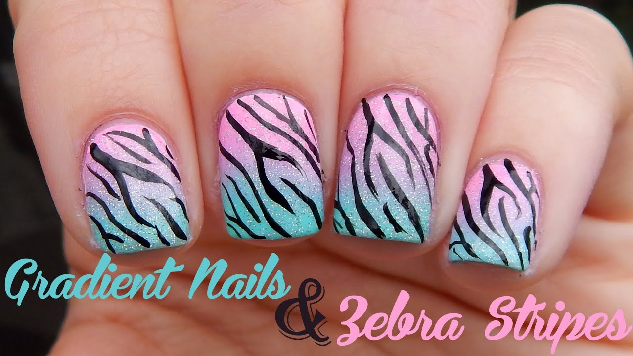 Easy Zebra Stripes Nail Art Tutorial - wide 10