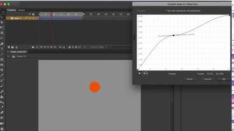 Adobe Animate CC 2017 Animating Using Ease Out For Beginners