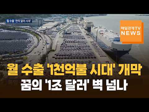 6월 수출 1,022억달러 '역대 최대'…월 수출 1천억불 시대 개막
