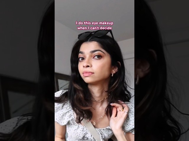 Easy Soft Eye Makeup for ANY Outfit 🤭 #makeup #makeuptutorial #dancingdixit #eyemakeup #shorts