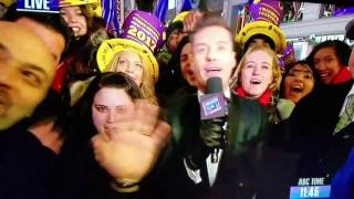 Ryan Seacrest&#39;s screws up says NBC instead of ABC New Year&#39;s Eve 2016