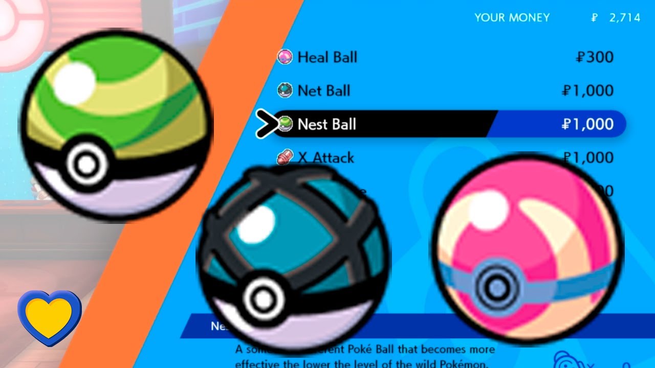 How To Get Heal Balls Net Balls And Nest Balls In Pokémon Sword And