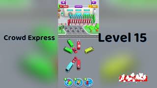 Crowd Express Level 15 Walkthrough 🚦 | Step-by-Step Solution | Go Answer