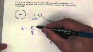 6 electric field  test charge