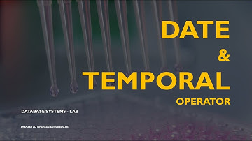 SQL Statements - DATE and TIME Functions in MySQL by Shahzad Ali