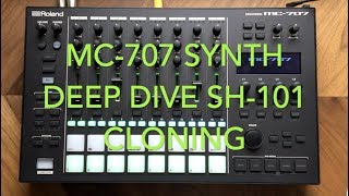 MC-707 Synth Programming - SH-101 Cloning