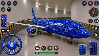 Flying a NEW Blue Sapphire Airplane! ✈️ Realistic Flight in Driving Class 3D screenshot 2