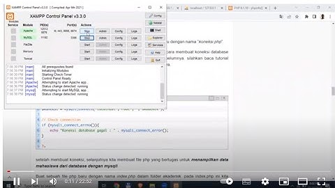 Belajar  Menampilkan data mahasiswa menggunakan PHP