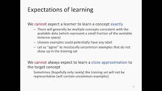 Machine learning: Lecture 12b: PAC learning introduction