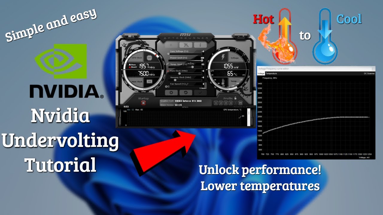 how to undervolt an nvidia graphics card - YouTube