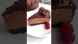 No bake chocolate cheesecake! Recipe on cakemehkmetonight.com! #cheesecake #chocolate No bake chocolate cheesecake! Recipe on cakemehkmetonight.com! #cheesecake #chocolate