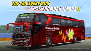 PART 2!!! TOP 50 LATEST JETBUS 3 OVERHAUL XHD BUS LIVERY - Bus Simulator Indonesia screenshot 1