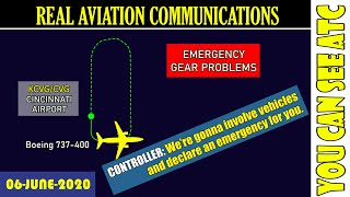 (Real ATC) “We’re gonna DECLARE AN EMERGENCY” | Kalitta Charters B734 | Cincinnati airport