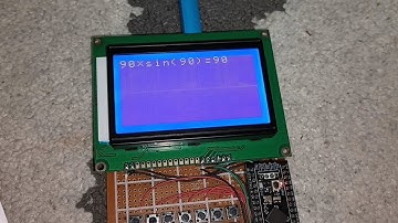 ST7920 STM32 Calculator STM32F401 with Keypad 7x5 BLACKPILL