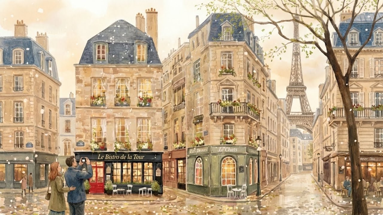 French Instrumental Music 🎶 Paris Café Ambience | Chill Coffee Playlist