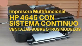 Hp 4645 con sistema de tintas continuas 100% - YouTube